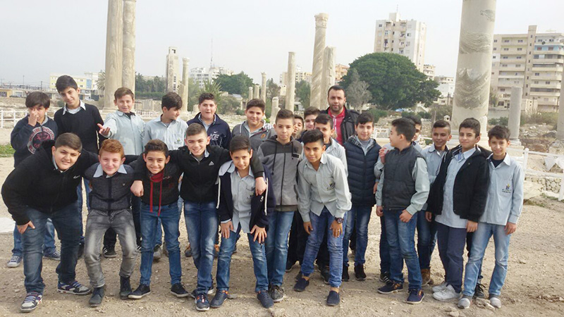Seven Graders at the Roman Temples / Tyre